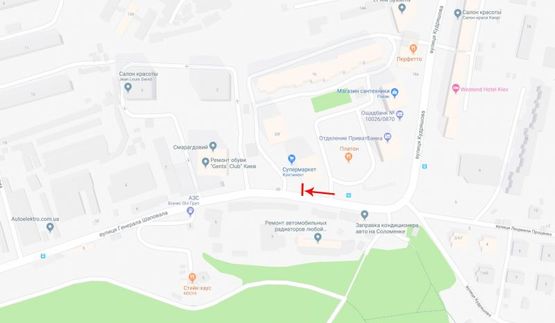 Схема рекламної площини за адресою Механизаторов ул. у д. 20 Б по ул. Кудряшова