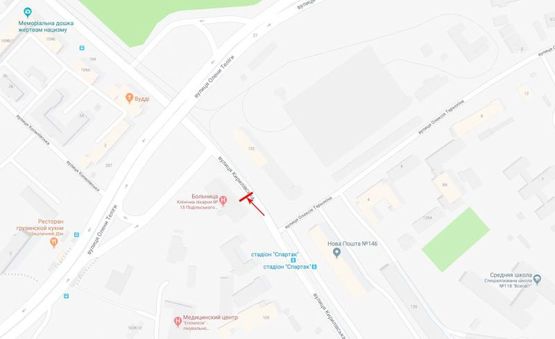 Схема рекламной плоскости по адресу Кириловская (Фрунзе) ул. 107