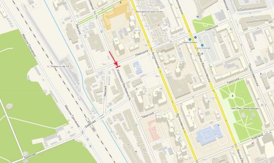 Схема рекламной плоскости по адресу Малевича Казимира ул./ул. Немецкая