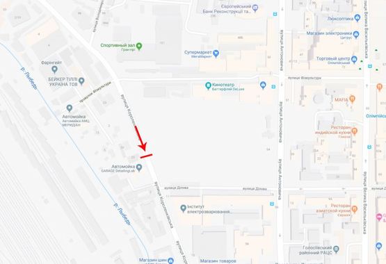 Схема рекламной плоскости по адресу Короленковская ул. 22