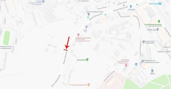 Схема рекламної площини за адресою Протасов яр ул. 48