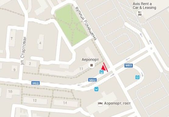 Схема рекламной плоскости по адресу Аэрофлотская ул., 11 - Ромашкина ул.