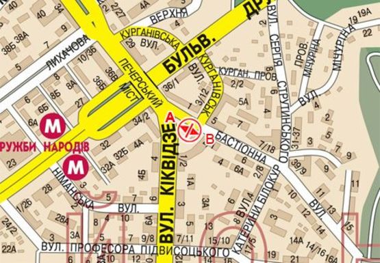 Схема рекламної площини за адресою Бастионная ул., напротив дома №5 (BackLit)