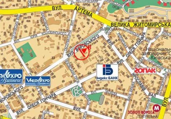 Схема рекламной плоскости по адресу Бульварно-Кудрявская ул., 15 (бывшая Воровского ул.) (BackLit)