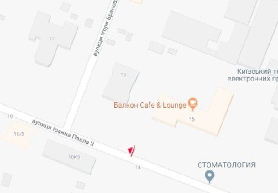 Схема рекламної площини за адресою Патриса Лумумбы ул., 15 (BackLit)