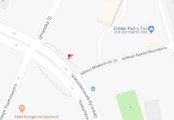 Схема рекламної площини за адресою Чоколовский бул., 40 (в сторону Севастопольской пл.) (BackLit)