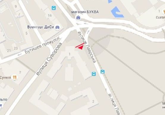 Схема рекламной плоскости по адресу Мазепы Ивана ул. - Славы пл.