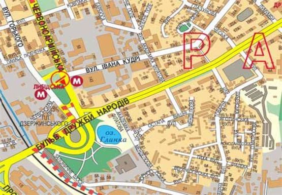 Схема рекламной плоскости по адресу Большая Васильковская ул., 143