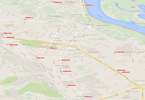 Схема рекламної площини за адресою Жилянская ул., 126\23А