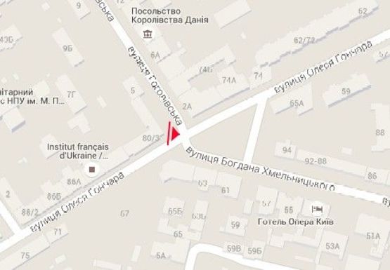 Схема рекламної площини за адресою Гончара ул., 80_3