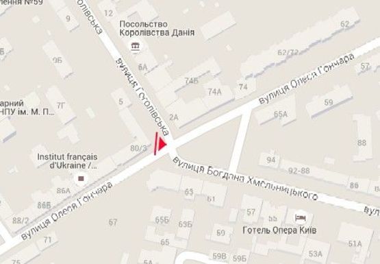 Схема рекламной плоскости по адресу Гончара ул., 80_3 Схема рекламной плоскости по адресу Гончара ул., 80_3