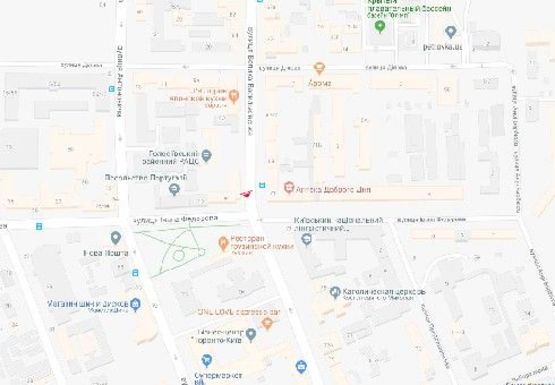 Схема рекламної площини за адресою Большая Васильковская ул., 94