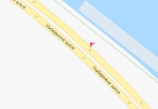 Схема рекламної площини за адресою Набережное шоссе