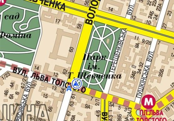 Схема рекламной плоскости по адресу Льва Толстого ул., 61/11 напротив Схема рекламной плоскости по адресу Льва Толстого ул., 61/11 напротив