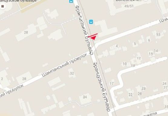 Схема рекламної площини за адресою Французький блв., 49/51 (BackLit) Схема рекламної площини за адресою Французький блв., 49/51 (BackLit)