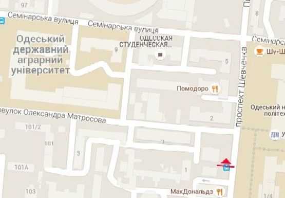 Схема рекламної площини за адресою Шевченко пр., Политехнический институт, McDonalds(остановка)