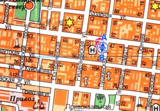 Схема рекламной плоскости по адресу Пушкинская ул. - Б. Арнаутская, ул. Схема рекламной плоскости по адресу Пушкинская ул. - Б. Арнаутская, ул.