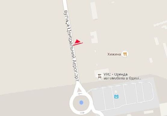 Схема рекламной плоскости по адресу Центральний аеропорт ул. (№50)