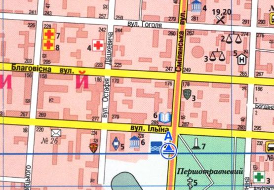 Схема рекламної площини за адресою Смелянская ул., Центральный Стадион (BackLit)