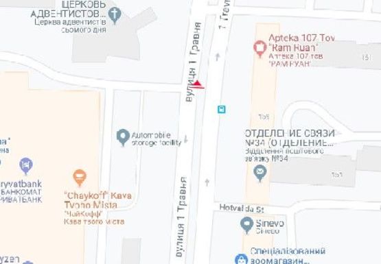 Схема рекламної площини за адресою 1 Мая ул., 159 - 5