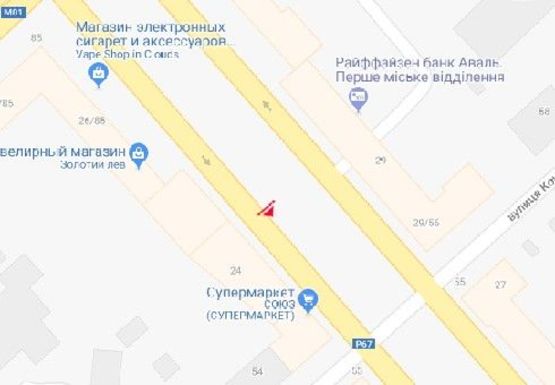 Схема рекламной плоскости по адресу Мира пр., 24