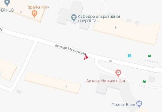 Схема рекламной плоскости по адресу Мечникова ул., 8