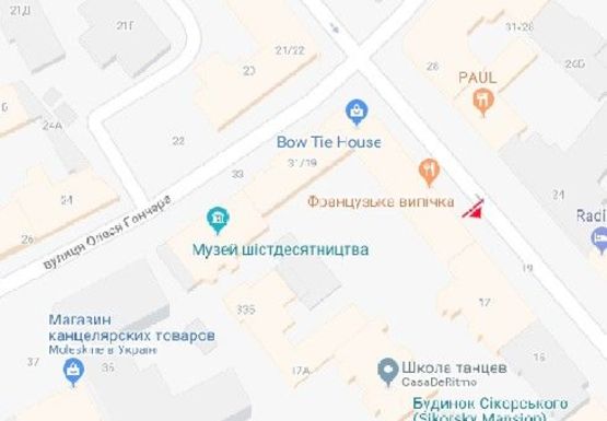 Схема рекламної площини за адресою Ярославов вал ул., 19/31