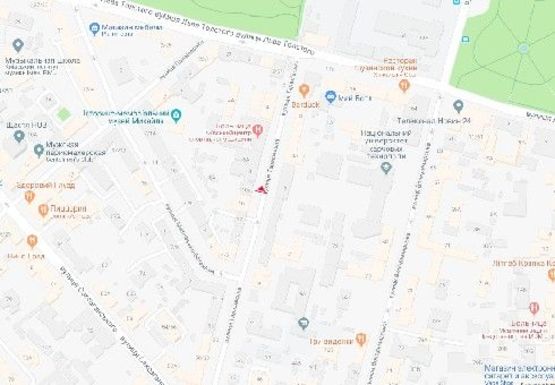 Схема рекламної площини за адресою Тарасовская ул.,10А Схема рекламної площини за адресою Тарасовская ул.,10А