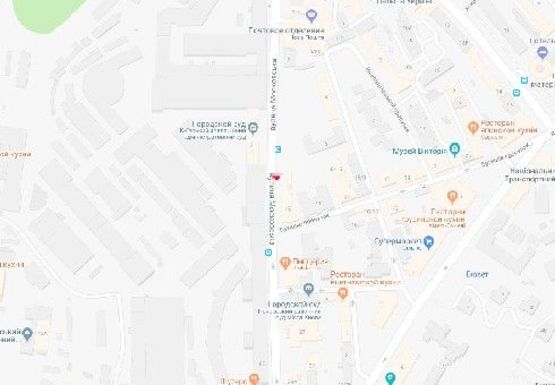 Схема рекламной плоскости по адресу Московская ул, 8 Схема рекламной плоскости по адресу Московская ул, 8