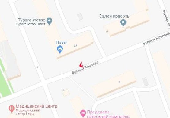 Схема рекламной плоскости по адресу Ковпака ул., 49/53