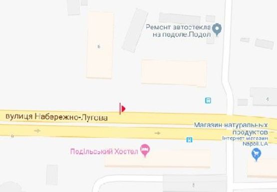 Схема рекламной плоскости по адресу Набережно-Луговая ул., 6