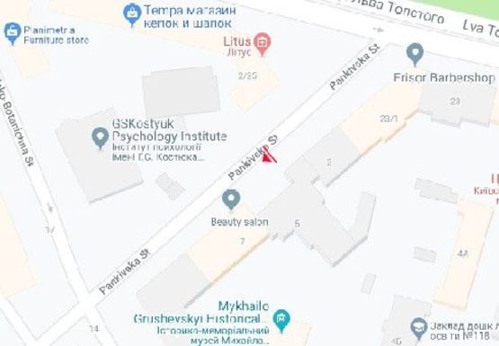 Схема рекламної площини за адресою Паньковская ул., 3