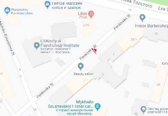 Схема рекламной плоскости по адресу Паньковская ул., 3