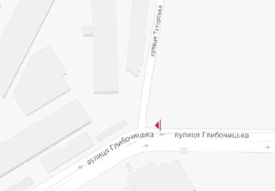 Схема рекламной плоскости по адресу Глубочицкая ул. - Татарская ул.