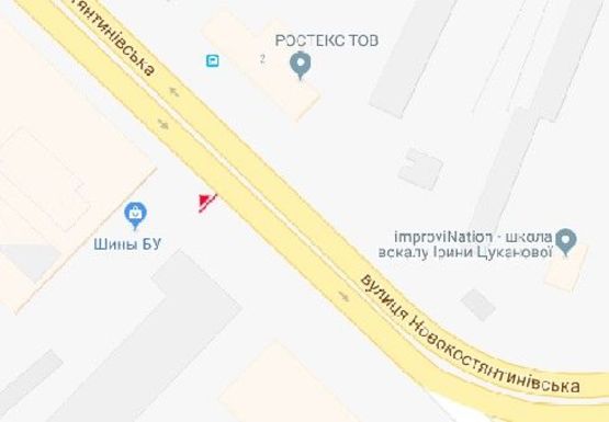 Схема рекламной плоскости по адресу Новоконстантиновская ул., 2а