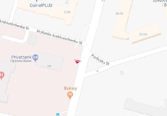 Схема рекламної площини за адресою Вячеслава Черновола ул., 28/1 Схема рекламної площини за адресою Вячеслава Черновола ул., 28/1