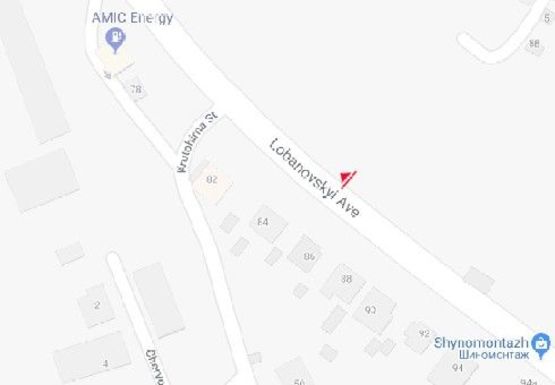 Схема рекламной плоскости по адресу Лобановского пр. (Краснозвездный пр.), 86 (напротив)