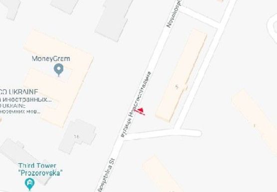 Схема рекламной плоскости по адресу Новогоспитальная ул., 5