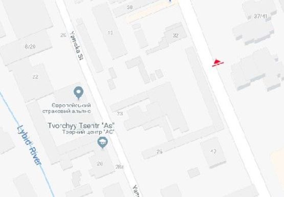 Схема рекламної площини за адресою Боженка ул., 37/41