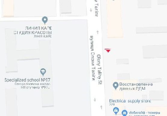 Схема рекламной плоскости по адресу Телиги ул., 4