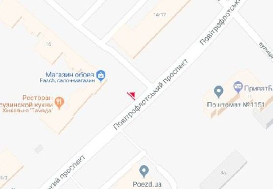 Схема рекламной плоскости по адресу Воздухофлотский пр., 16 Схема рекламной плоскости по адресу Воздухофлотский пр., 16