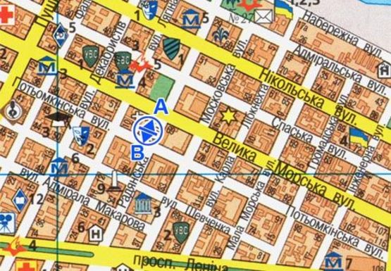 Схема рекламної площини за адресою Соборная ул. Схема рекламної площини за адресою Соборная ул.