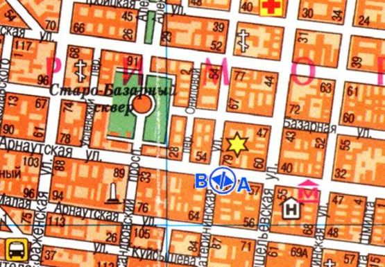 Схема рекламной плоскости по адресу Б. Арнаутская ул., 65 - Екатерининская ул. Схема рекламной плоскости по адресу Б. Арнаутская ул., 65 - Екатерининская ул.