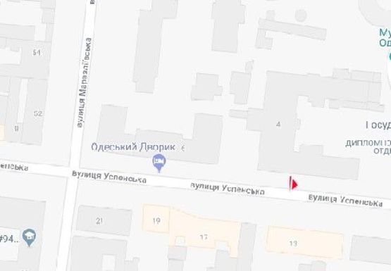 Схема рекламной плоскости по адресу Успенская ул., 4