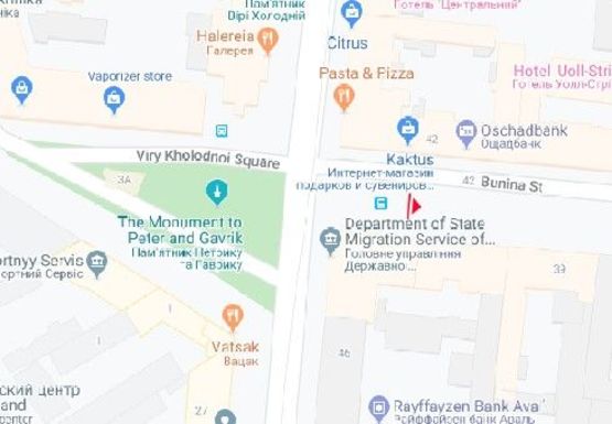 Схема рекламної площини за адресою Жуковского ул., 45