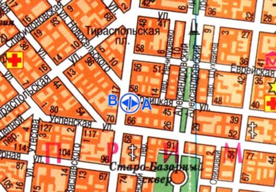 Схема рекламной плоскости по адресу Троицкая ул., 60 - Преображенская ул. Схема рекламной плоскости по адресу Троицкая ул., 60 - Преображенская ул.