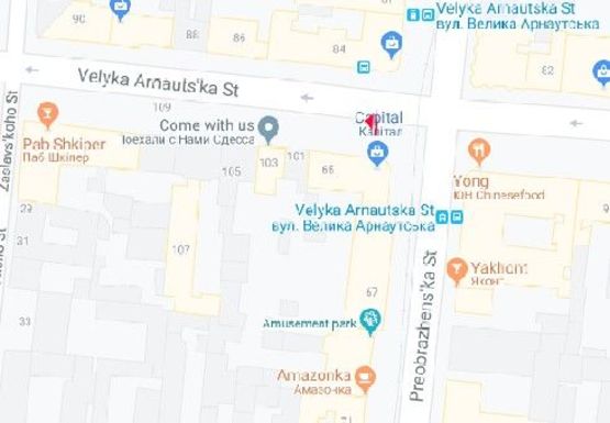 Схема рекламной плоскости по адресу Б. Арнаутская ул., 101 - Преображенская ул. Схема рекламной плоскости по адресу Б. Арнаутская ул., 101 - Преображенская ул.