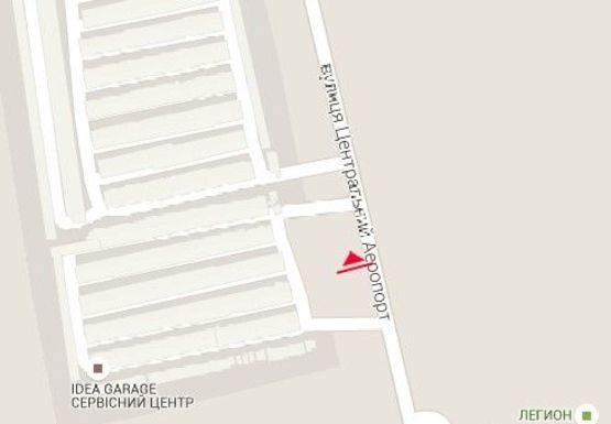 Схема рекламной плоскости по адресу Центральный Аэропорт ул. (№35)