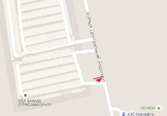 Схема рекламной плоскости по адресу Центральный Аэропорт ул. (№37)