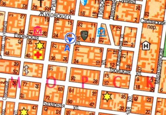 Схема рекламной плоскости по адресу Пушкинская ул.26 - Еврейская ул. Схема рекламной плоскости по адресу Пушкинская ул.26 - Еврейская ул.